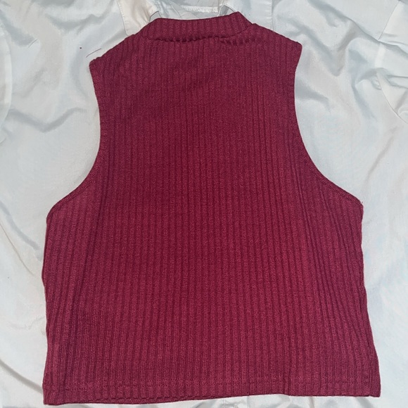Vest only….maroon ribbed vest. - Picture 3 of 6